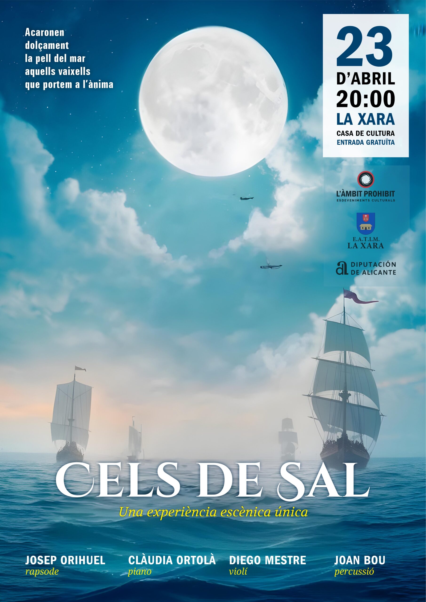 Cartell de Cels de Sal a La Xara